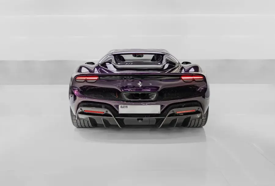 Rent Ferrari 296 GTS Violet in Dubai — photo 4 of 7