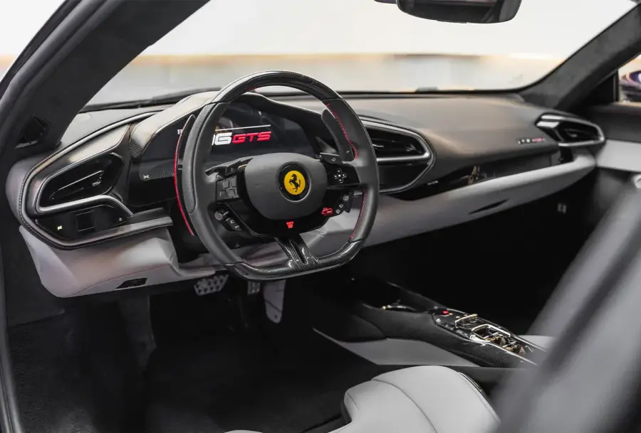Rent Ferrari 296 GTS Violet in Dubai — photo 6 of 7