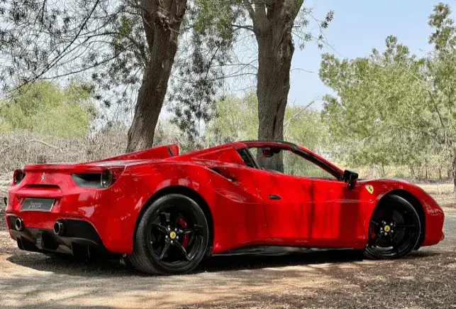 Rent Ferrari 488 Spider Red in Dubai — photo 3 of 5