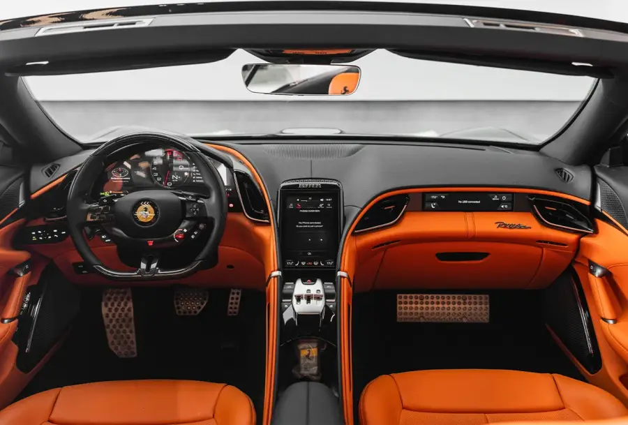 Rent Ferrari Roma Spyder Black in Dubai — photo 6 of 8