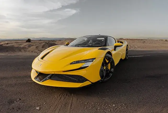 Rent Ferrari SF 90 Yellow in Dubai — photo 2 of 3