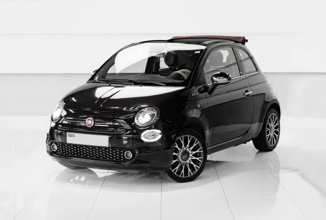 Rent Fiat 500 Convertible Black in Dubai — photo 2 of 7