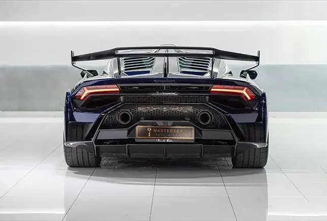 Rent Lamborghini Huracan STO Blue in Dubai — photo 3 of 7