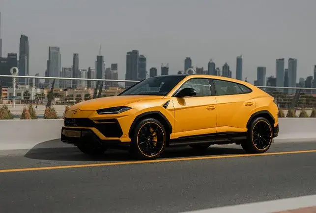 Rent Lamborghini Urus Yellow in Dubai — photo 2 of 7