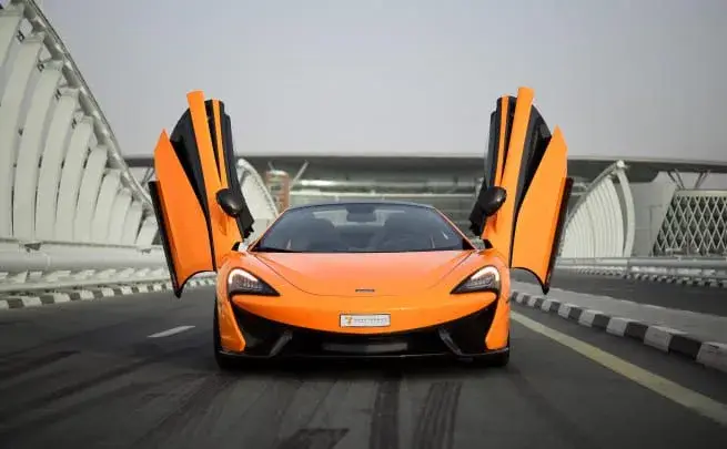 Rent Mclaren 570S Spider Orange in Dubai — photo 3 of 5