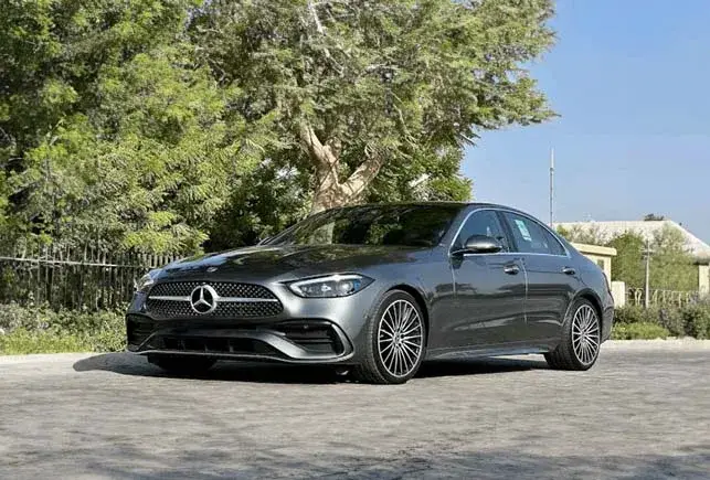 Rent Mercedes C200 Chrome Grey in Dubai — Mercedes-Benz — photo 2 of 7