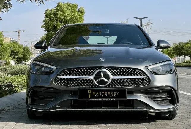 Rent Mercedes C200 Chrome Grey in Dubai — Mercedes-Benz — photo 6 of 7