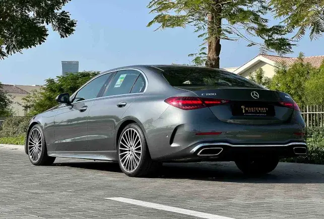 Rent Mercedes C200 Chrome Grey in Dubai — Mercedes-Benz — photo 7 of 7