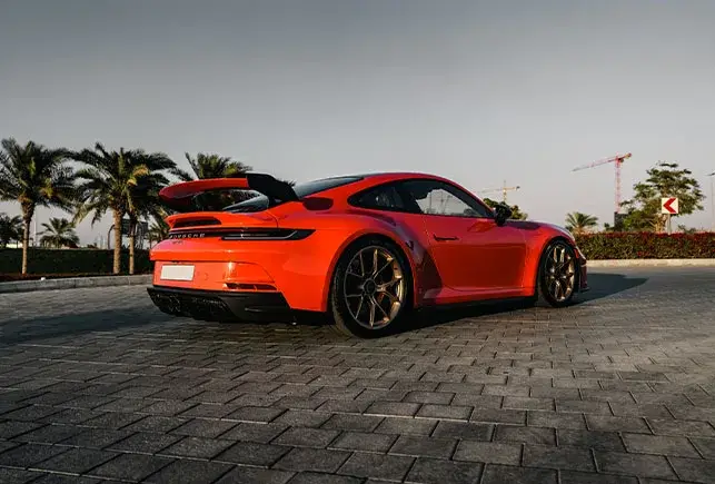 Rent Porsche GT3 Orange in Dubai — photo 4 of 6