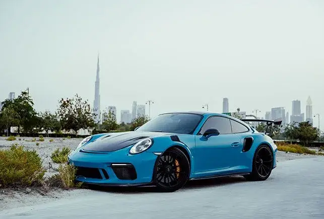 Rent Porsche GT3 RS Blue in Dubai — photo 2 of 7