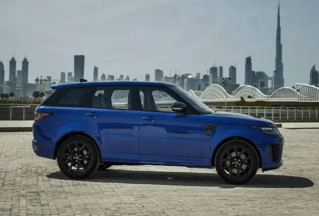 Rent Range Rover SVR Blue in Dubai — photo 2 of 9