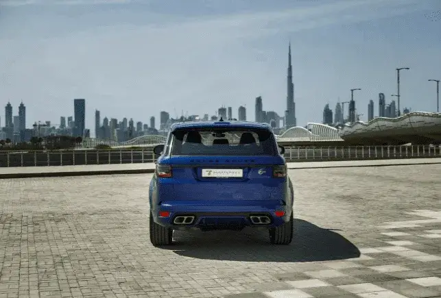 Rent Range Rover SVR Blue in Dubai — photo 3 of 9