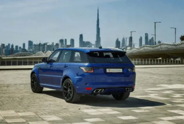 Rent Range Rover SVR Blue in Dubai — photo 4 of 9