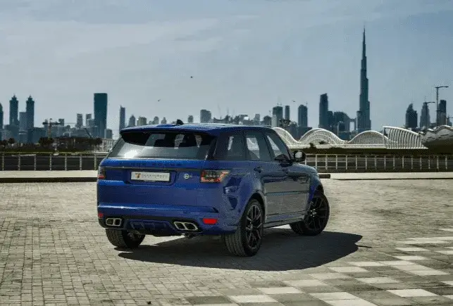 Rent Range Rover SVR Blue in Dubai — photo 5 of 9
