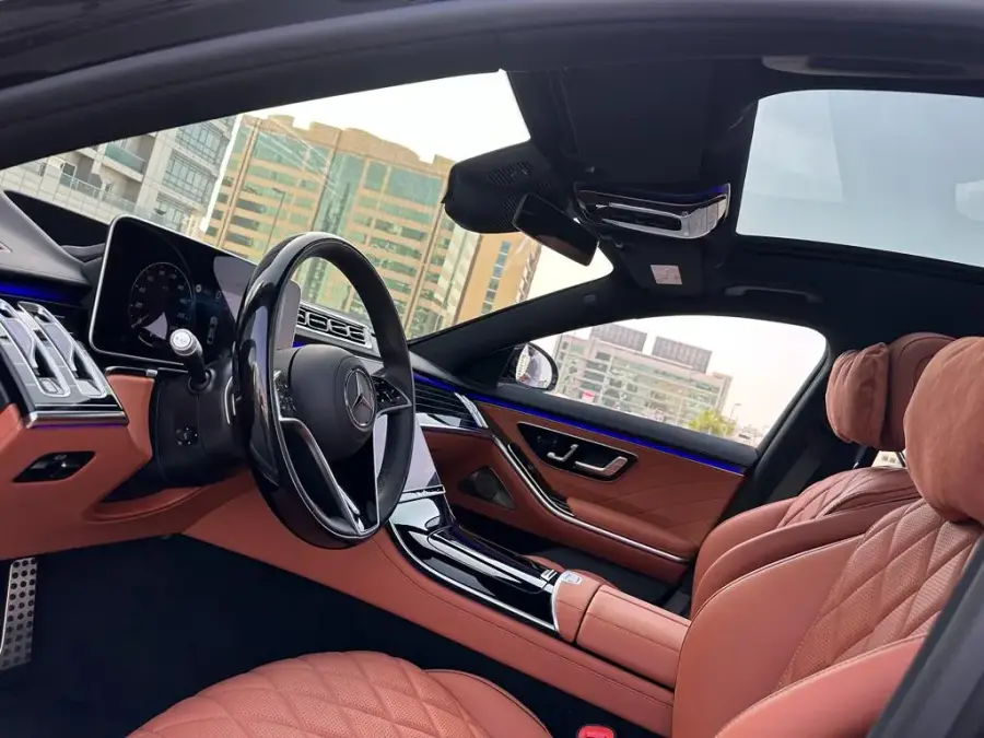 Rent Mercedes-Benz S500 4MATIC Black 2023 in Dubai — photo 25 of 35