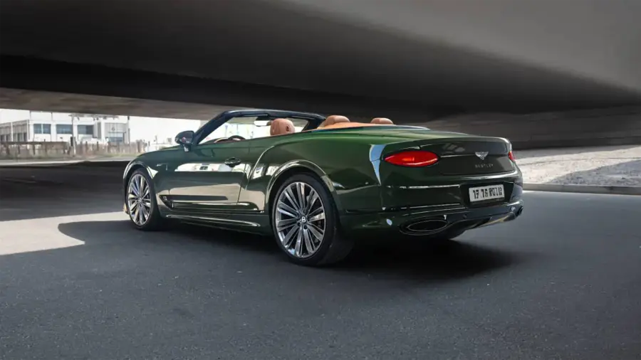 Rent Bentley GTC Green in Dubai — photo 6 of 9