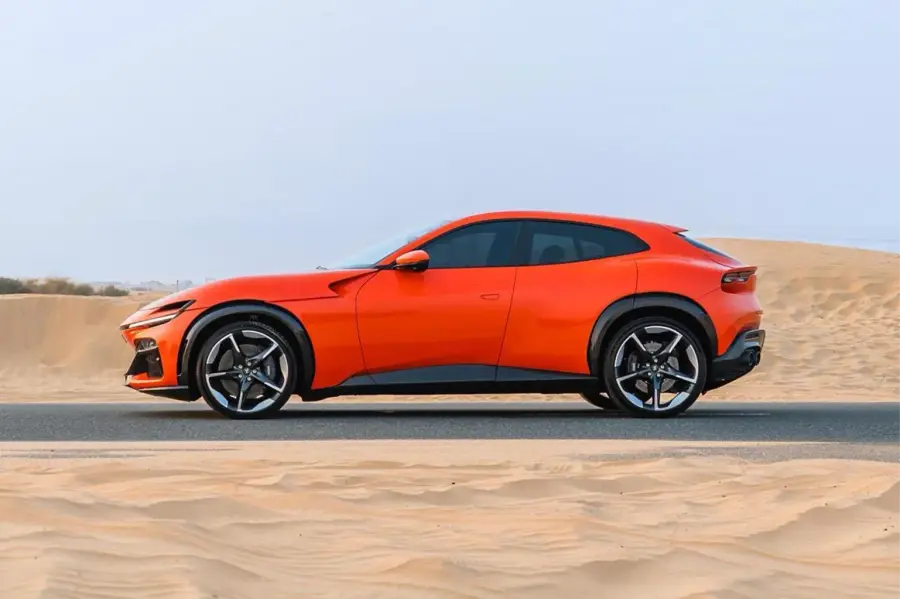 Rent Ferrari Purosangue Orange in Dubai — photo 2 of 5