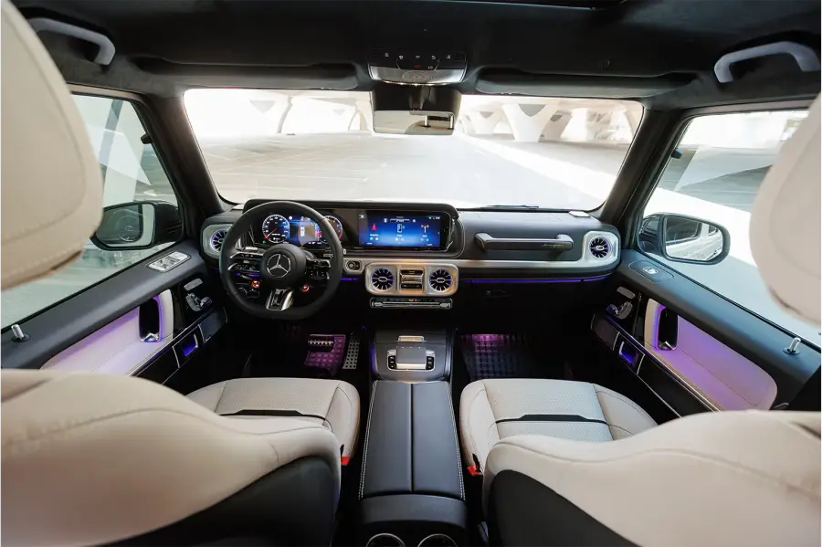 Rent Mercedes-Benz G63 White 2025 in Dubai — photo 5 of 7