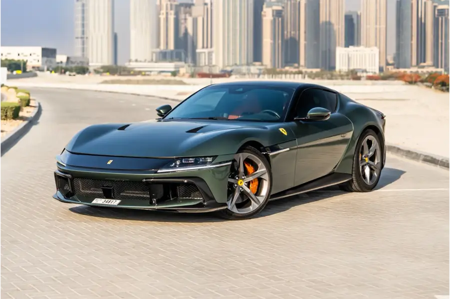 Rent Ferrari 12 Cilindri Green in Dubai — photo 3 of 8
