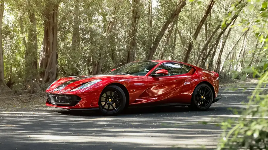 Rent Ferrari 812 Superfast Red in Dubai — photo 2 of 8