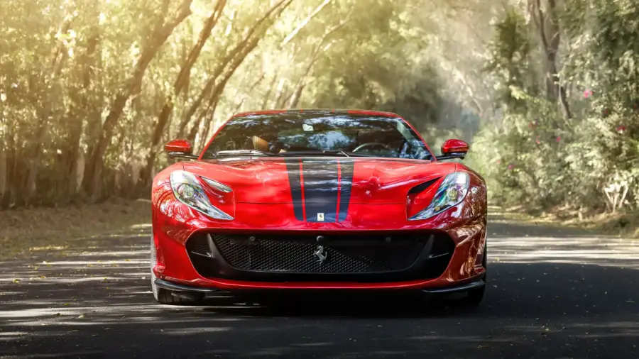 Rent Ferrari 812 Superfast Red in Dubai — photo 3 of 8
