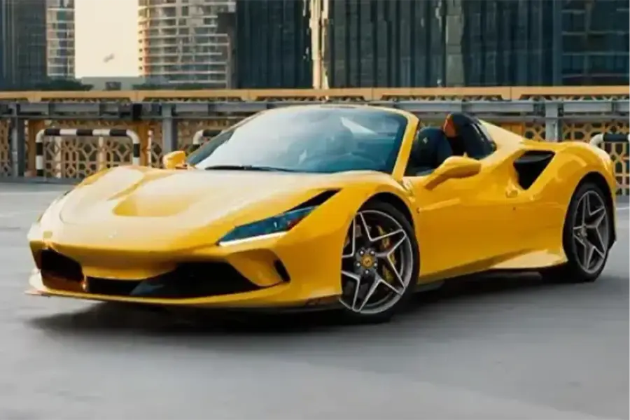 Rent Ferrari F8 Spider Yellow in Dubai — photo 2 of 8