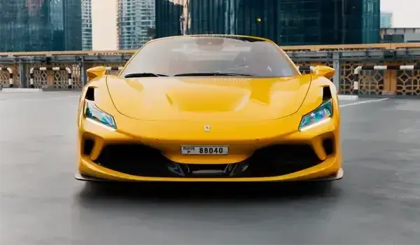 Rent Ferrari F8 Spider Yellow in Dubai — photo 3 of 8
