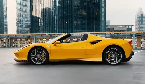 Rent Ferrari F8 Spider Yellow in Dubai — photo 4 of 8