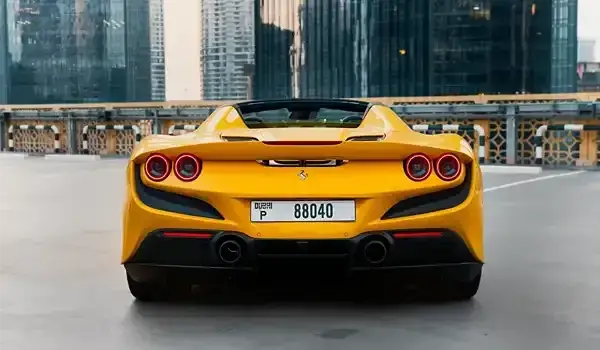 Rent Ferrari F8 Spider Yellow in Dubai — photo 5 of 8