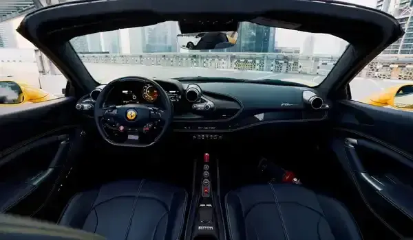 Rent Ferrari F8 Spider Yellow in Dubai — photo 7 of 8