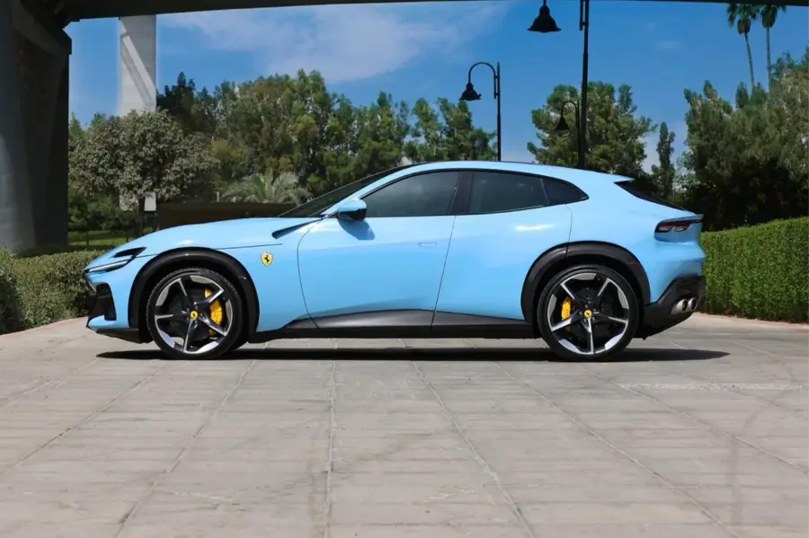Rent Ferrari Purosangue Blue in Dubai — photo 3 of 4