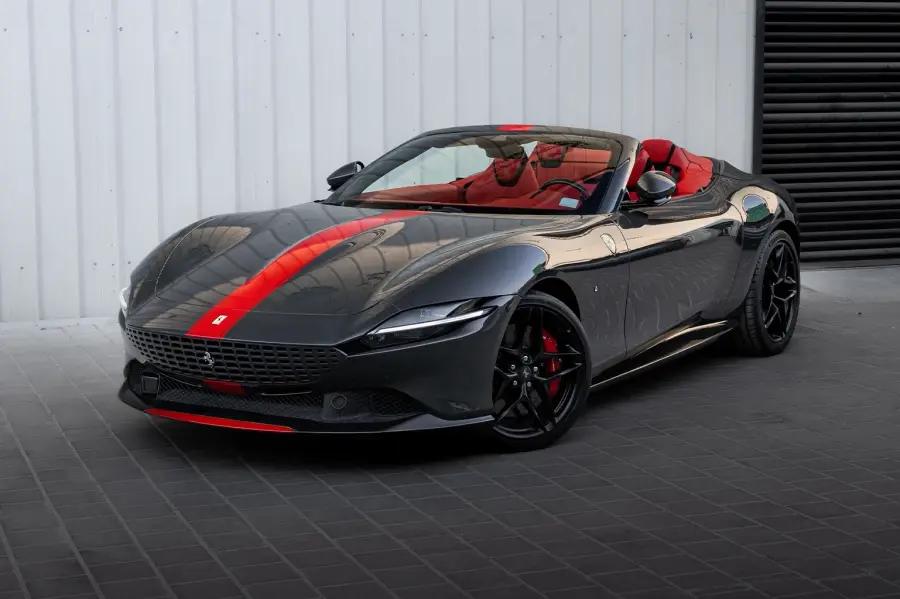 Rent Ferrari Roma Spider Grey in Dubai — photo 2 of 3