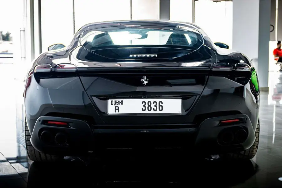 Rent Ferrari Roma Black in Dubai — photo 4 of 6