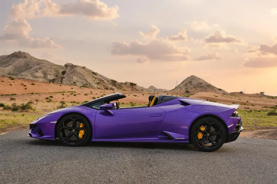 Rent Lamborghini Huracan Purple in Dubai — photo 2 of 5