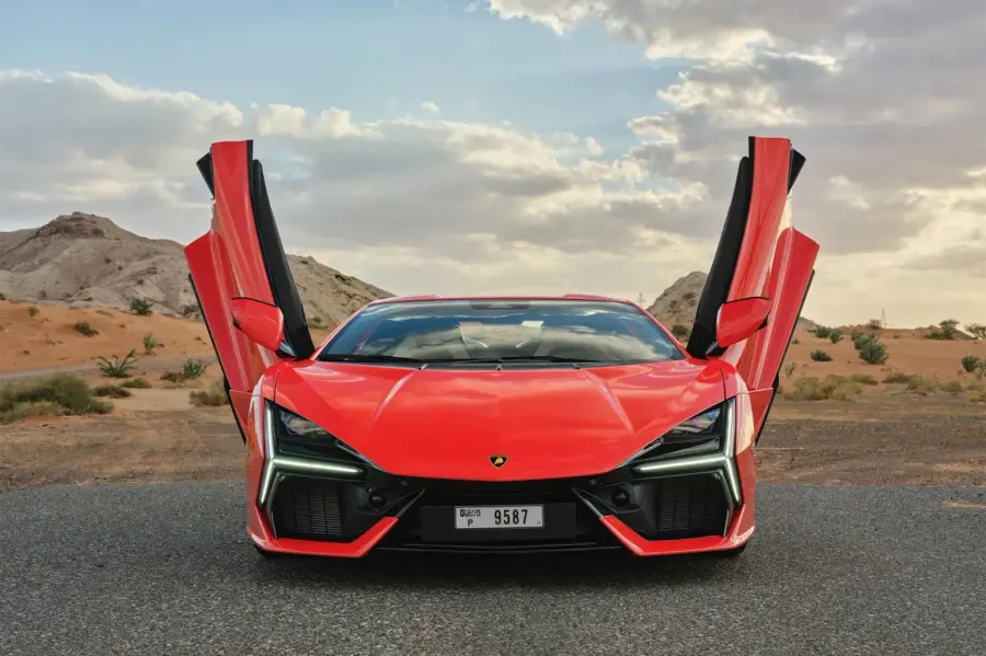 Rent Lamborghini Revuelto Red in Dubai — photo 2 of 7