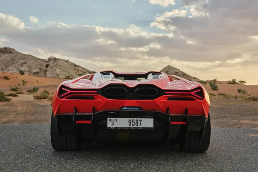 Rent Lamborghini Revuelto Red in Dubai — photo 5 of 7