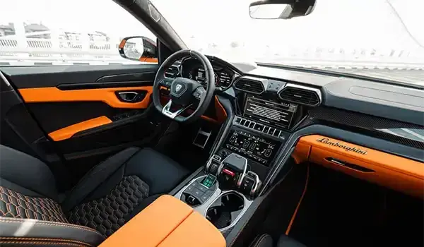 Rent Lamborghini Urus Orange in Dubai — photo 7 of 8
