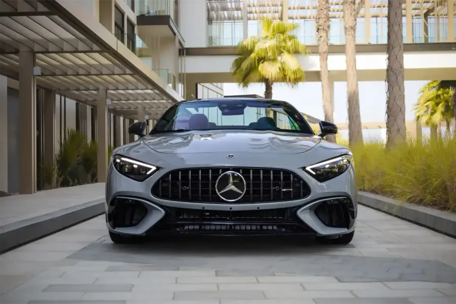 Rent Mercedes-Benz SL63 Silver in Dubai — photo 3 of 8
