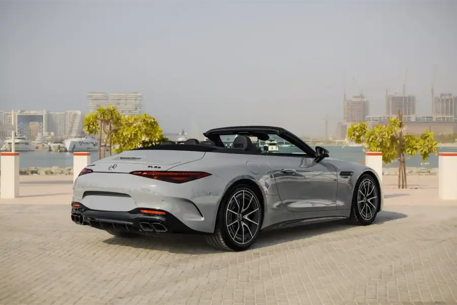 Rent Mercedes-Benz SL63 Silver in Dubai — photo 5 of 8