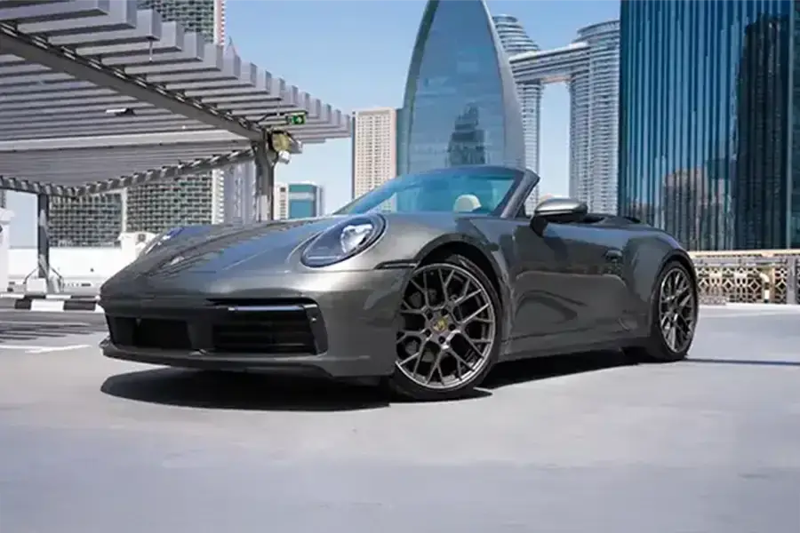Rent Porsche 911 Carrera Cabriolet Grey in Dubai — photo 2 of 7