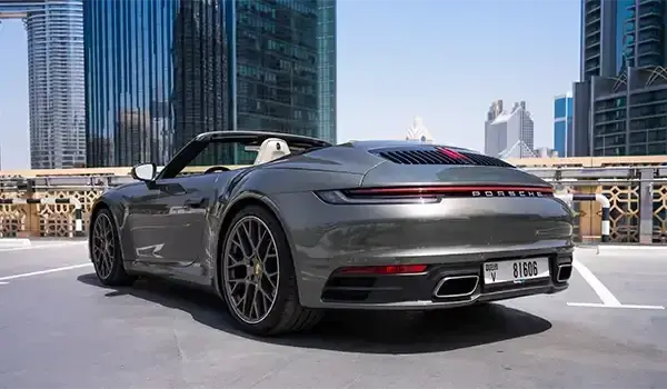 Rent Porsche 911 Carrera Cabriolet Grey in Dubai — photo 5 of 7