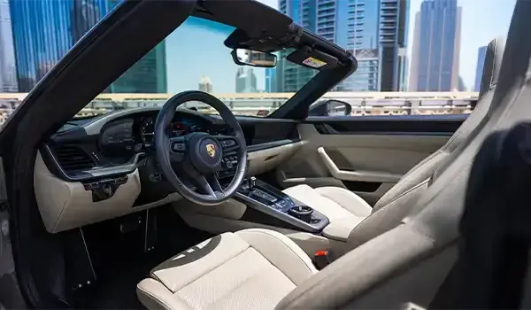 Rent Porsche 911 Carrera Cabriolet Grey in Dubai — photo 6 of 7