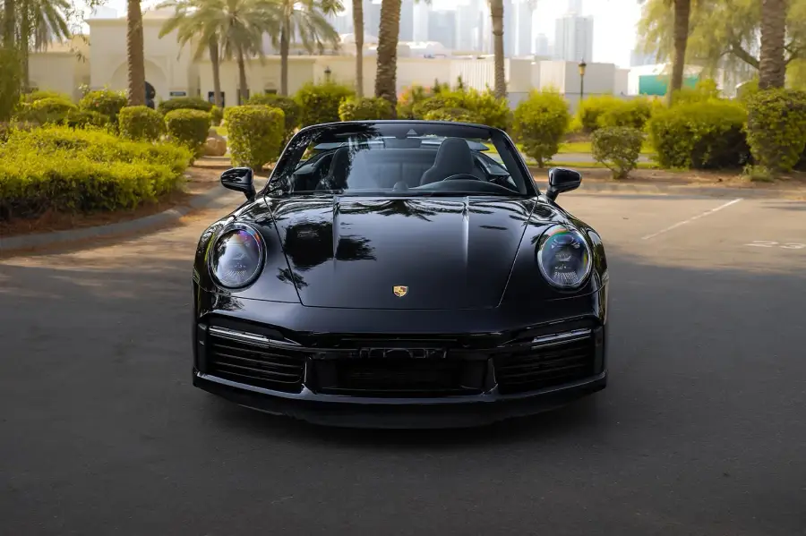 Rent Porsche 911 Turbo S Black in Dubai — photo 6 of 7