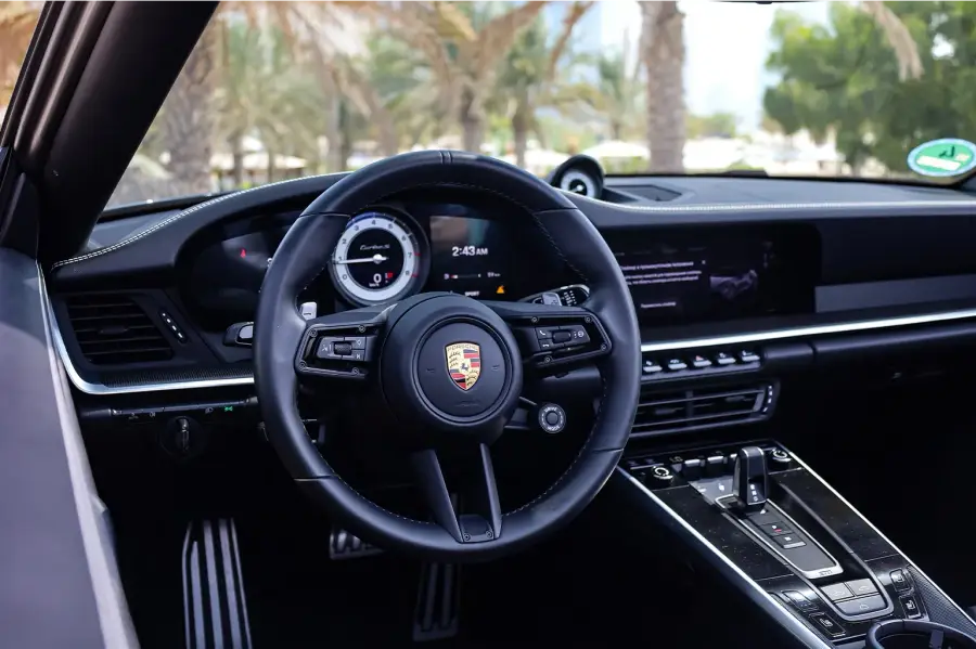 Rent Porsche 911 Turbo S Black in Dubai — photo 7 of 7