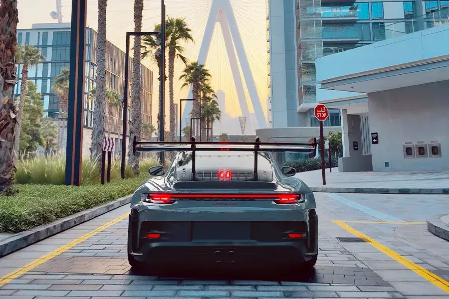 Rent Porsche GT3 RS Grey in Dubai — photo 4 of 5