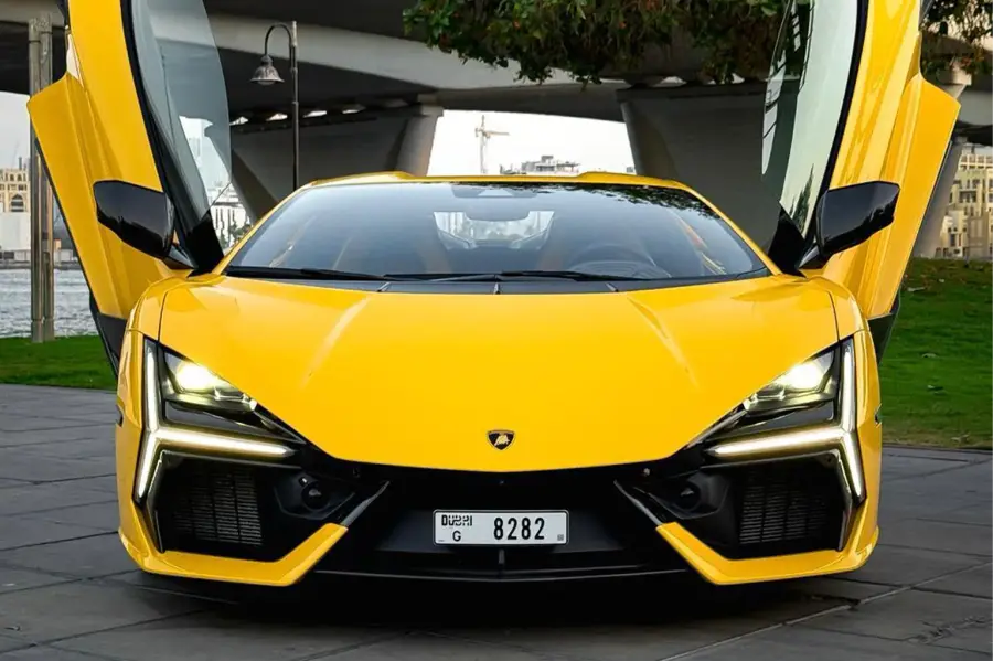 Rent Lamborghini Revuelto Yellow in Dubai — photo 2 of 7