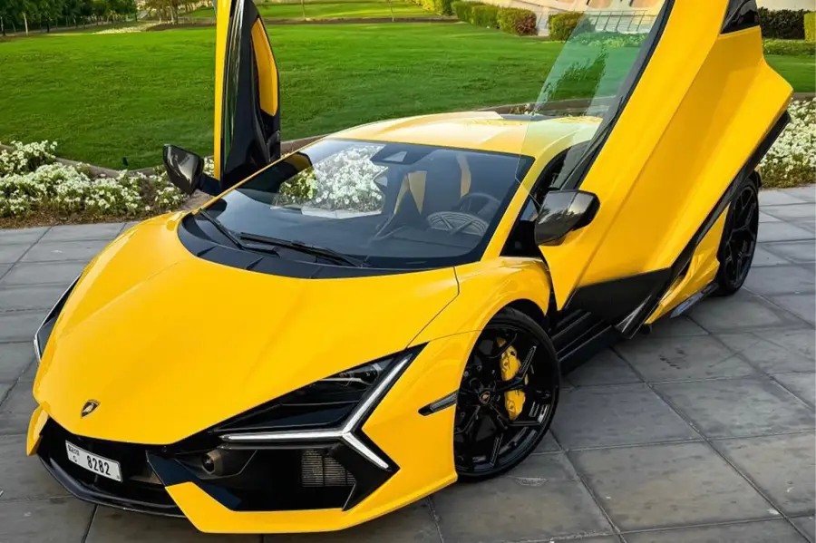 Rent Lamborghini Revuelto Yellow in Dubai — photo 3 of 7