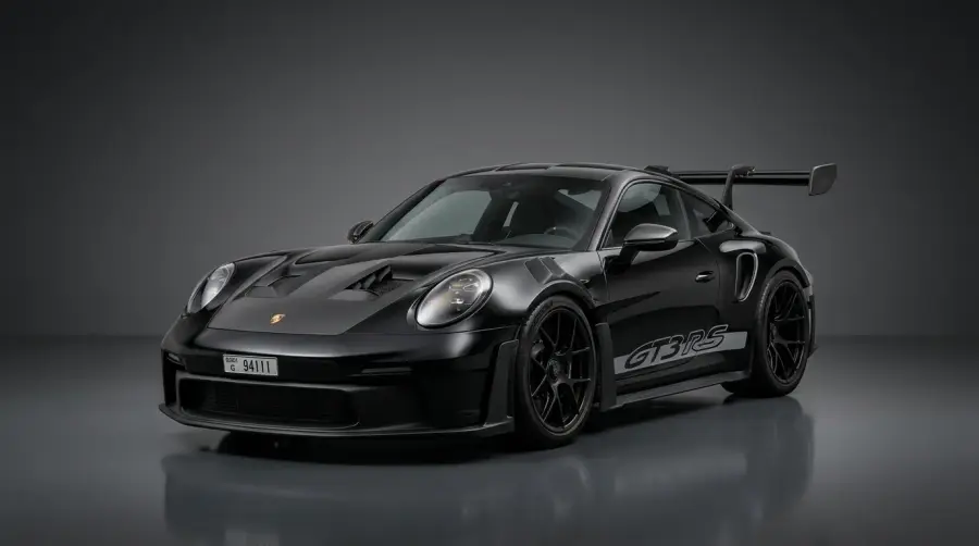 Rent Porsche 911 GT3 RS Black 2025 in Dubai — photo 1 of 6