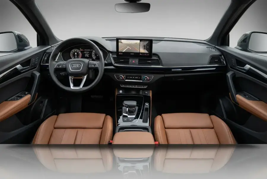 Alquile un Audi Q5 azul 2021 en Dubái — foto 5 de 5