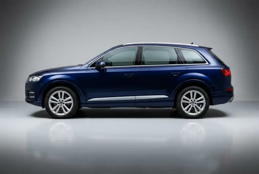 Аренда Audi Q7 синего цвета 2022 года в Дубае в аренду в Дубай, ОАЭ — Audi — фото 2 из 5